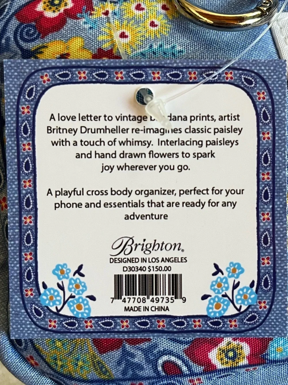 Brighton Bandana Love Crossbody Bag